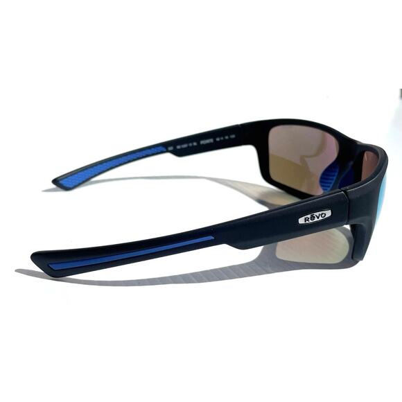 Revo POINTE Sunglasses Matte Black POLARIZED Blue Water Lens RE 1237 11 BL NEW - Picture 9 of 14